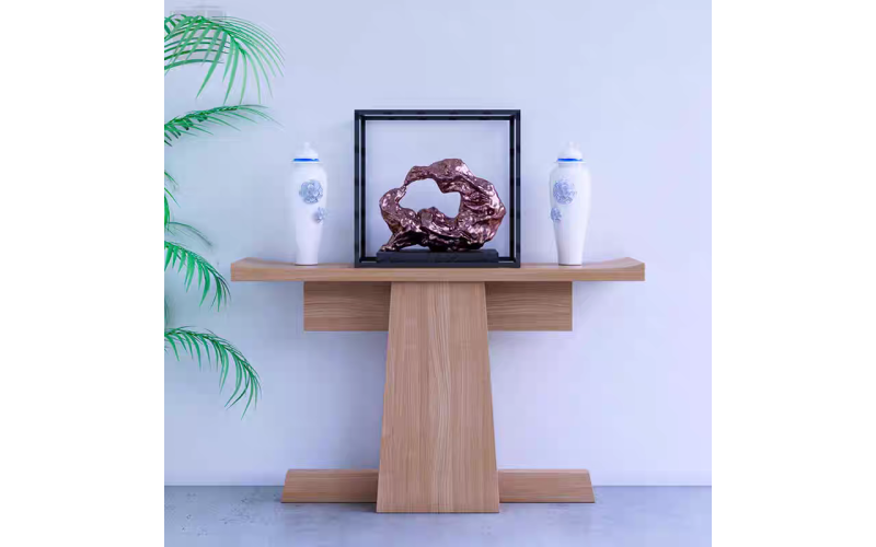 水墨青川素颜玄关桌 原创实木条案供桌